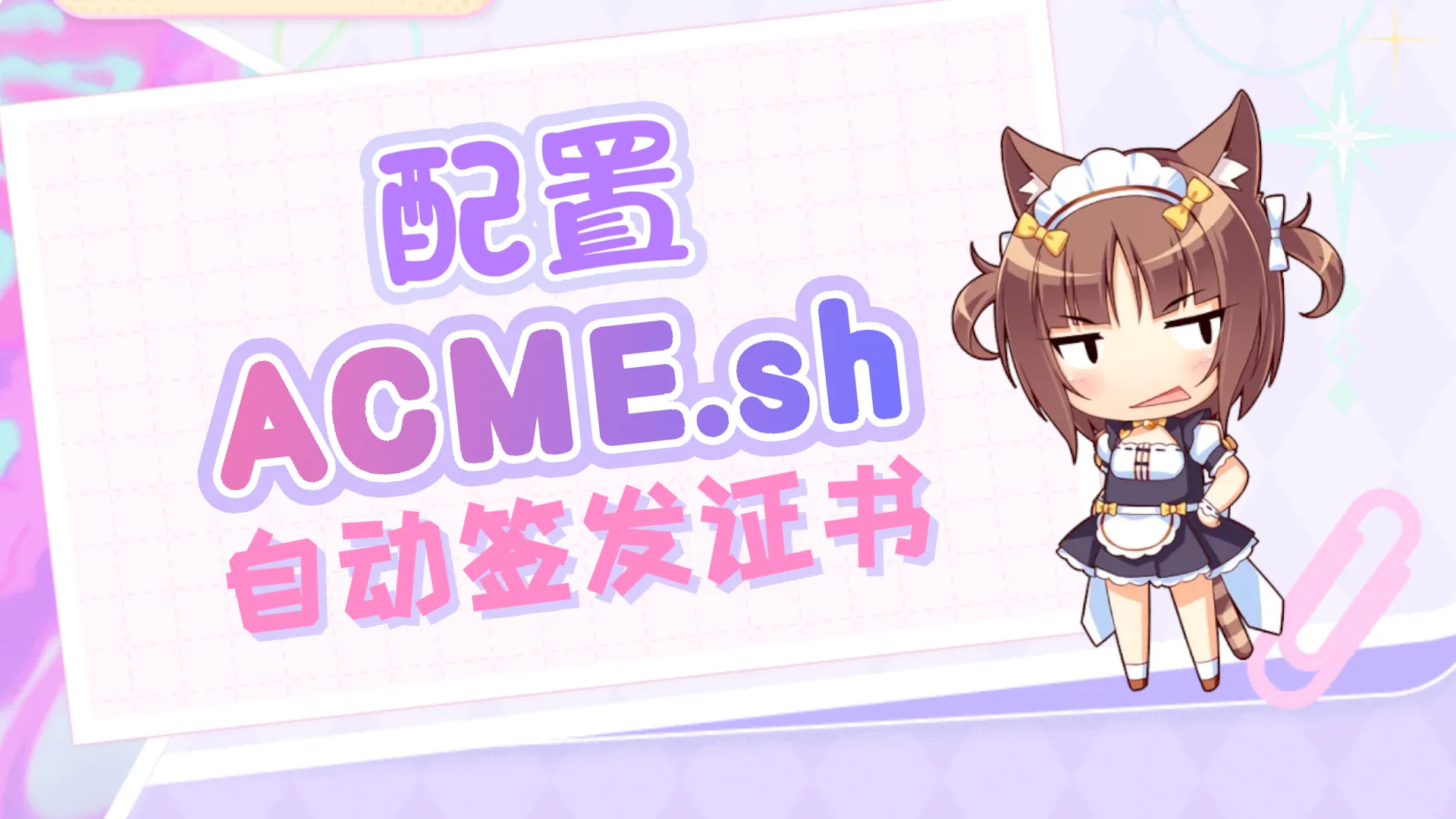 配置 ACME.sh 实现证书自动化签发封面图