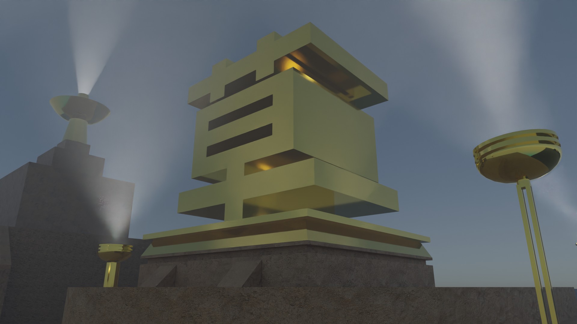 Blender小练习：20世纪福克斯片头封面图